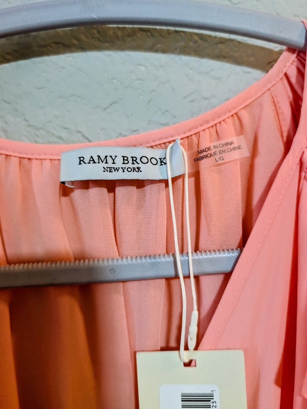 NWT Ramy Brook Lana Ruffle Smocked Mini Dress Large